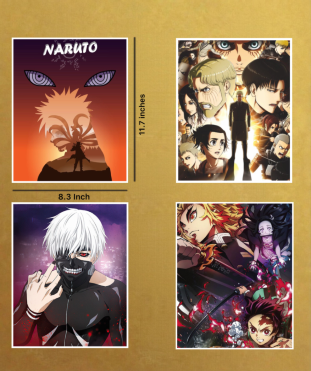 Anime Premium Self Adhesive Posters